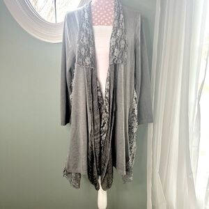 Simply Couture Lace Detail Cardigan Size Small